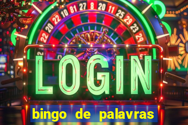 bingo de palavras de natal